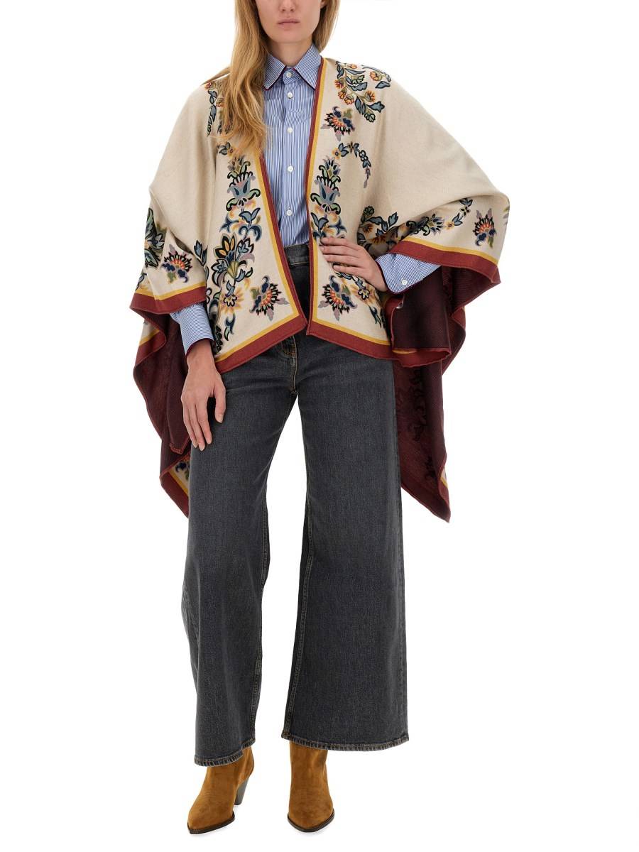 ETRO JEANS BAGGY JACQUARD IN DENIM DI COTONE