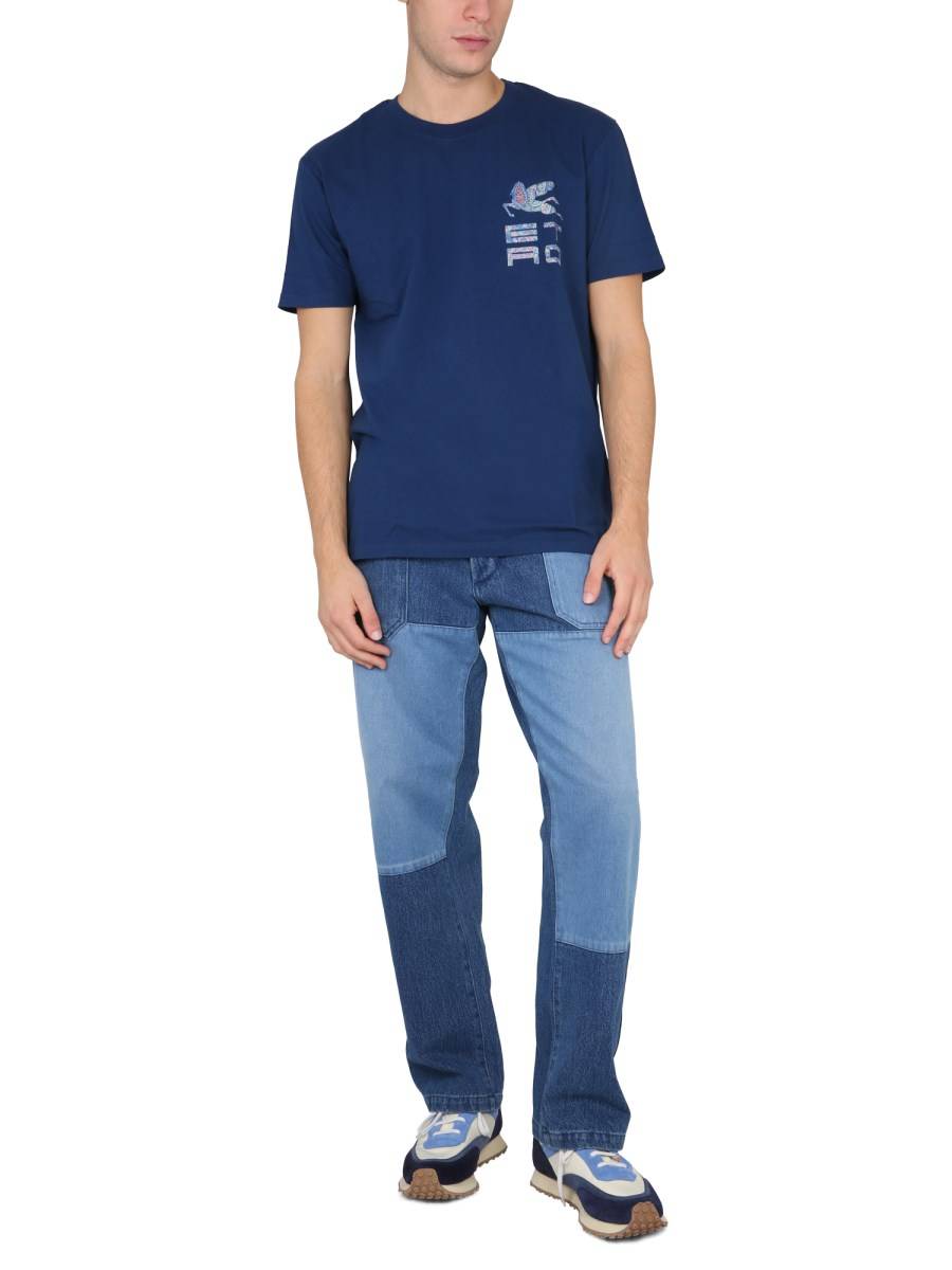 ETRO JEANS WORKER IN DENIM DI COTONE