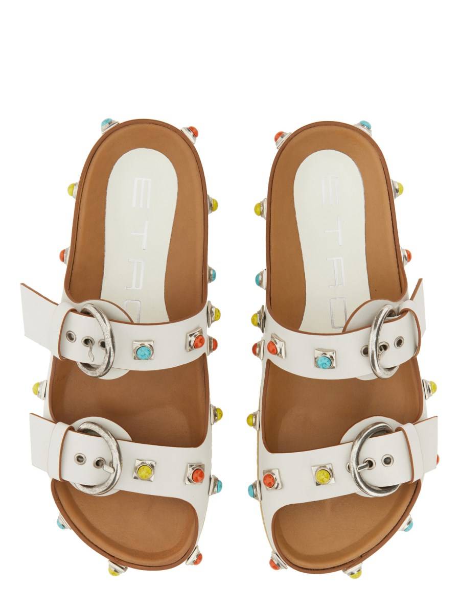 ETRO SANDALO CROWN ME IN PELLE