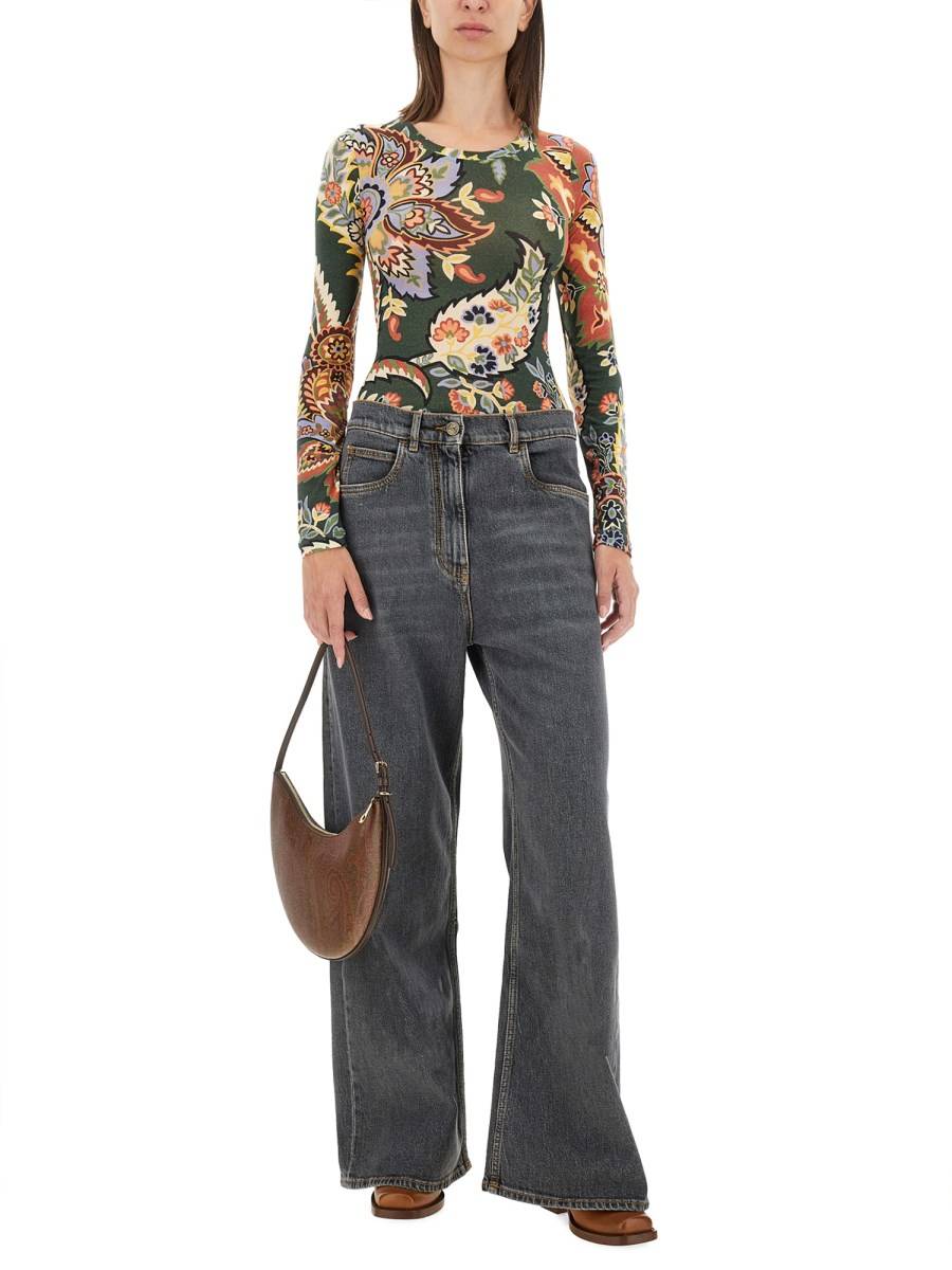 ETRO TOP PAISLEY IN JERSEY