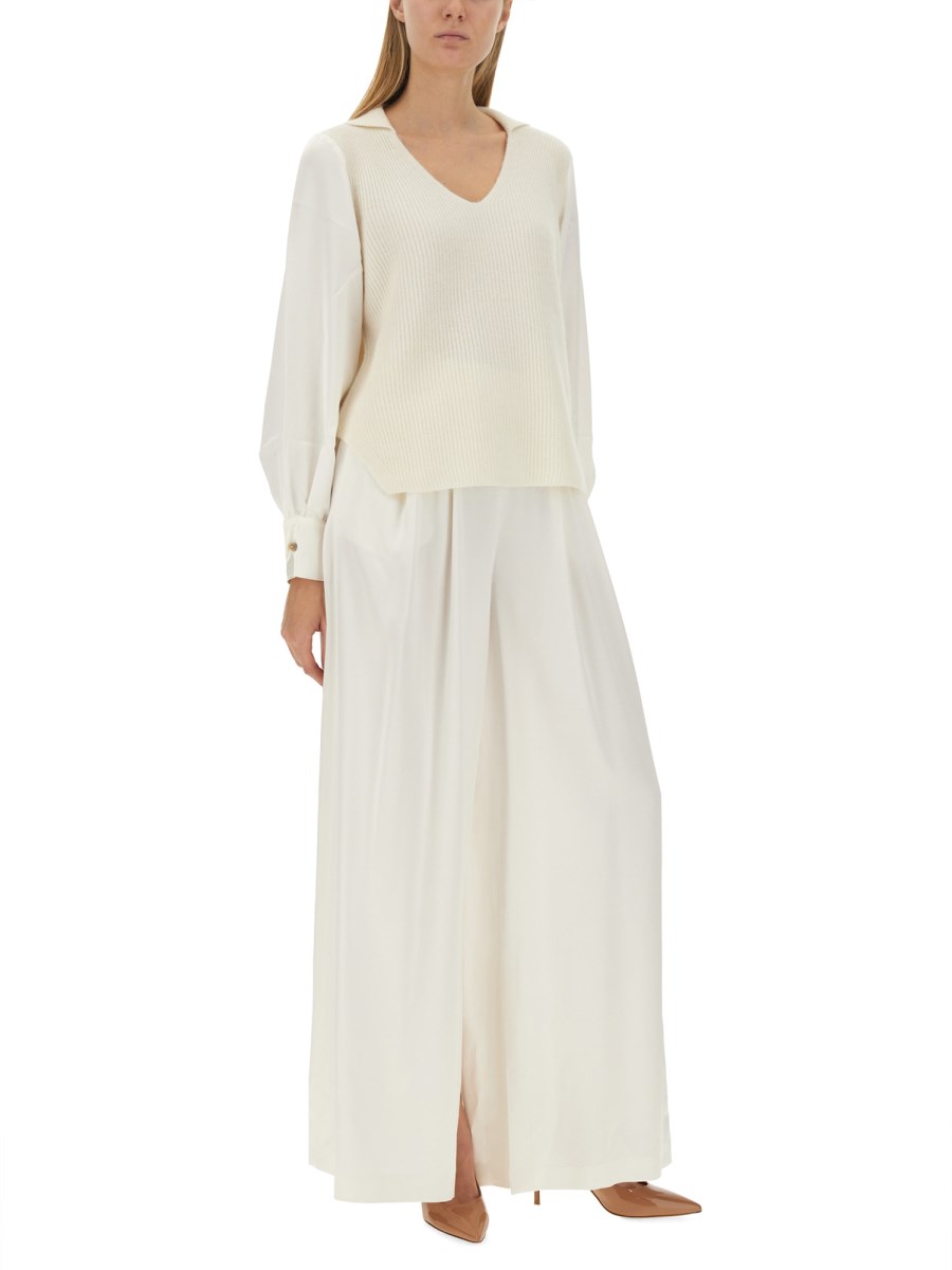 FABIANA FILIPPI MAGLIA IN LANA CON SCOLLO A V