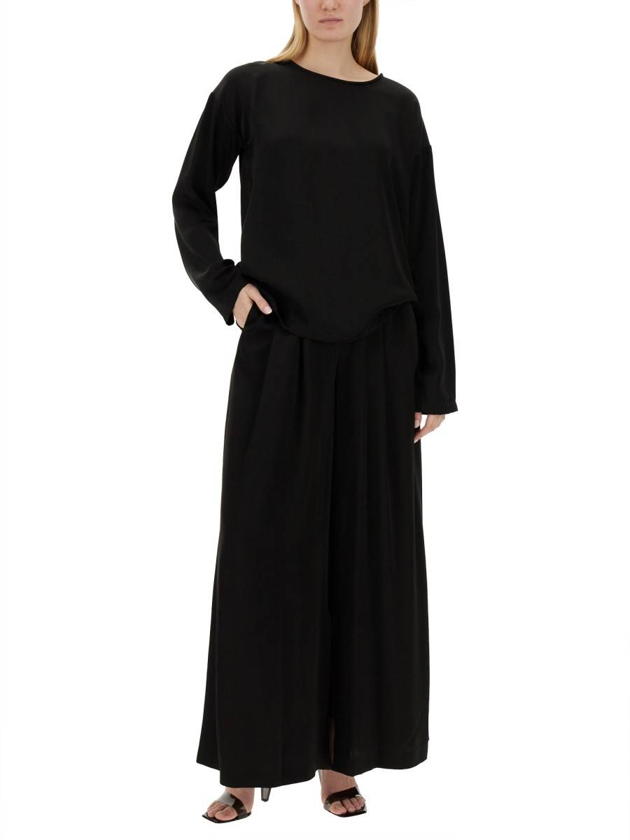 FABIANA FILIPPI MAGLIA IN VISCOSA A MANICHE LUNGHE