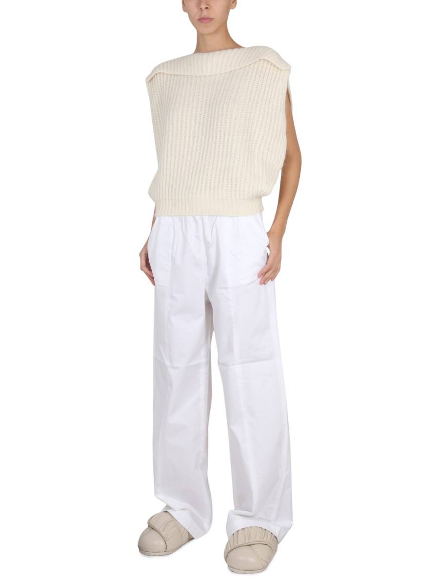 FABIANA FILIPPI PANTALONE IN POPELINE DI COTONE