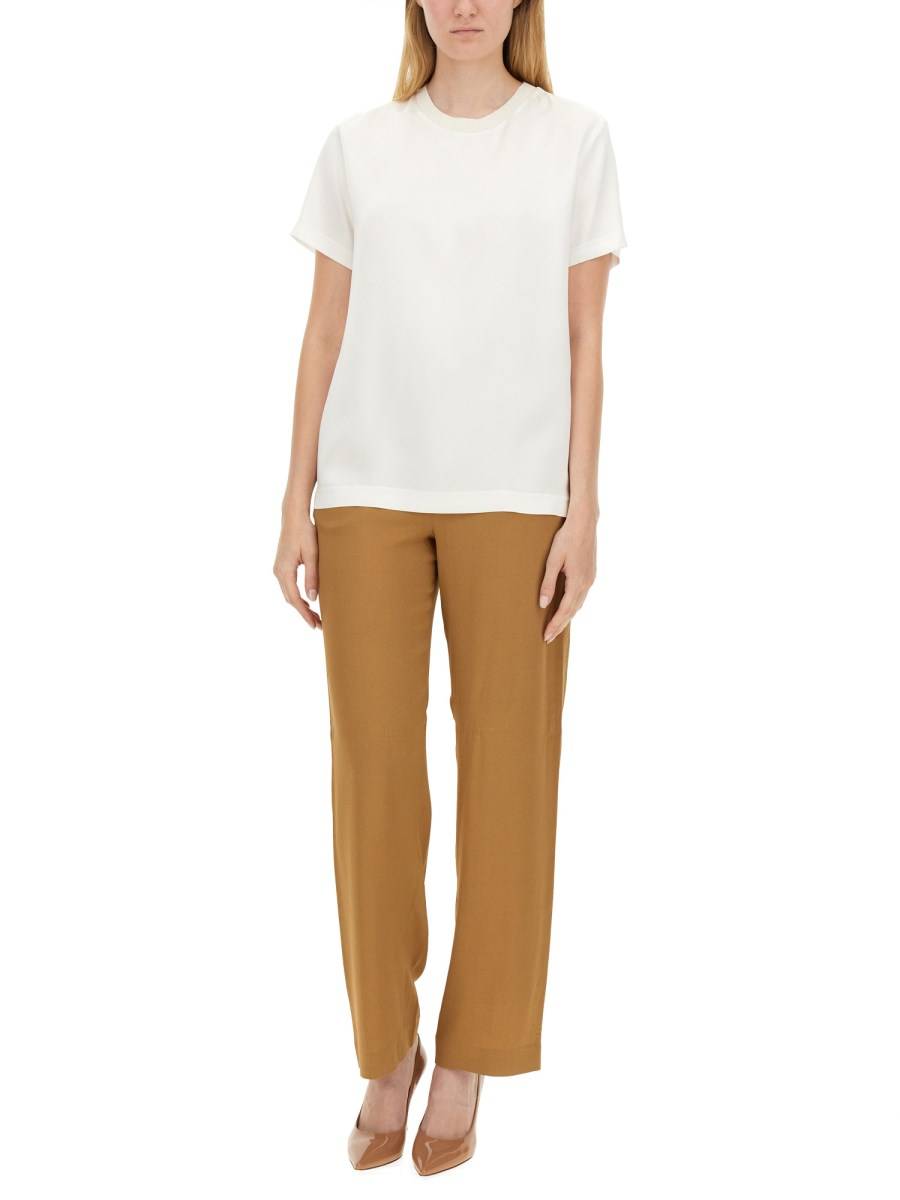 FABIANA FILIPPI T-SHIRT IN SATIN