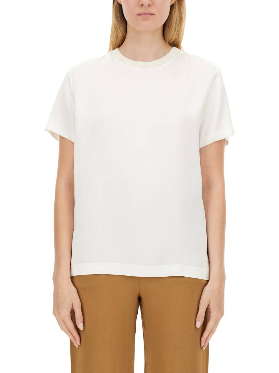 FABIANA FILIPPI T-SHIRT IN SATIN