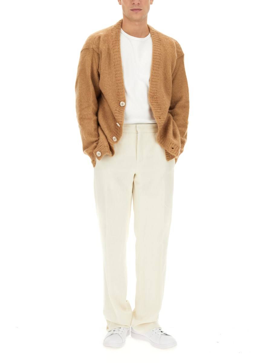 FAMILY FIRST CARDIGAN IN MOHAIR CON SCOLLO A V