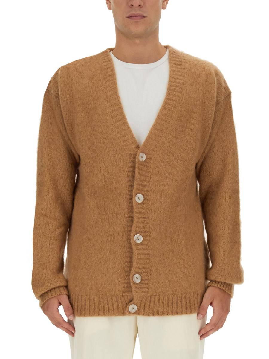 FAMILY FIRST CARDIGAN IN MOHAIR CON SCOLLO A V