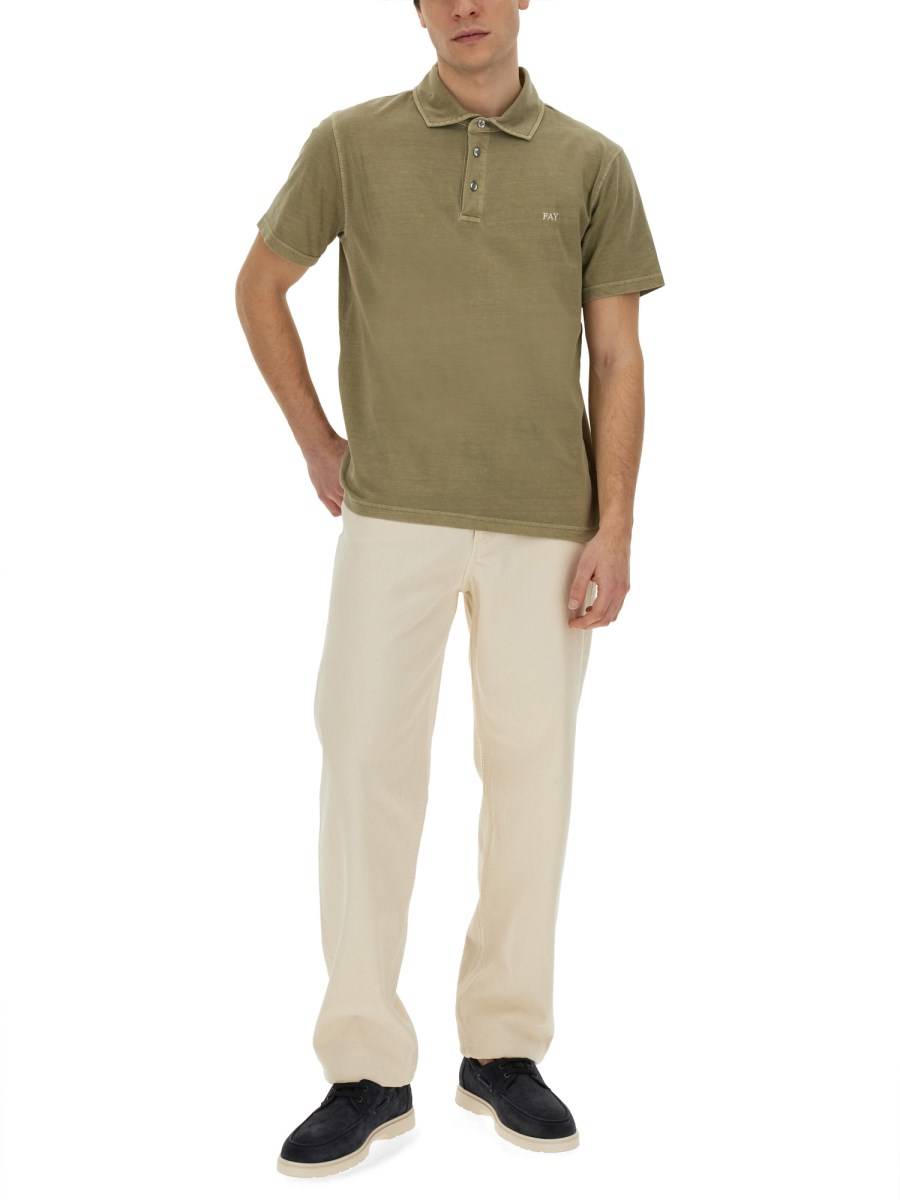 FAY POLO IN COTONE