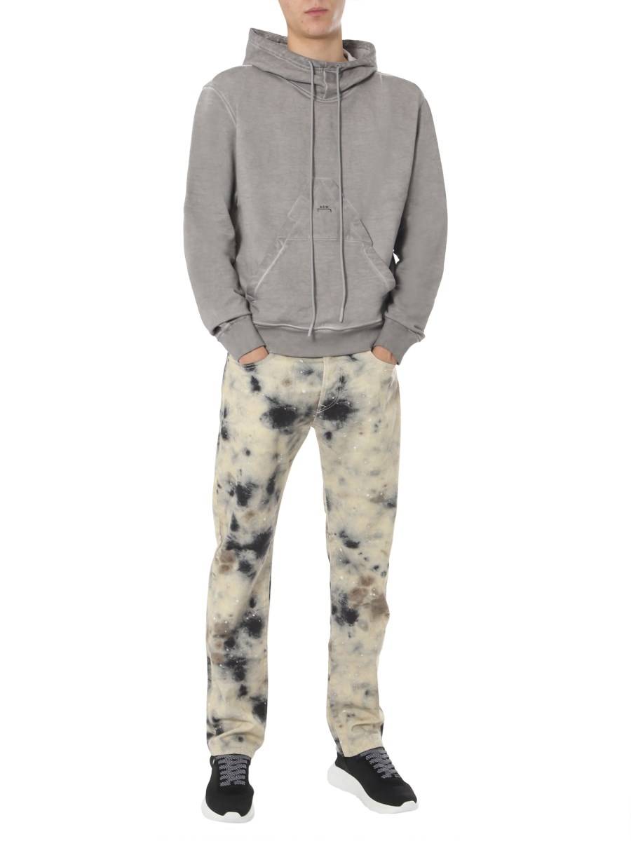 DIESEL RED TAG FELPA A COLD WALL IN COTONE CON CAPPUCCIO