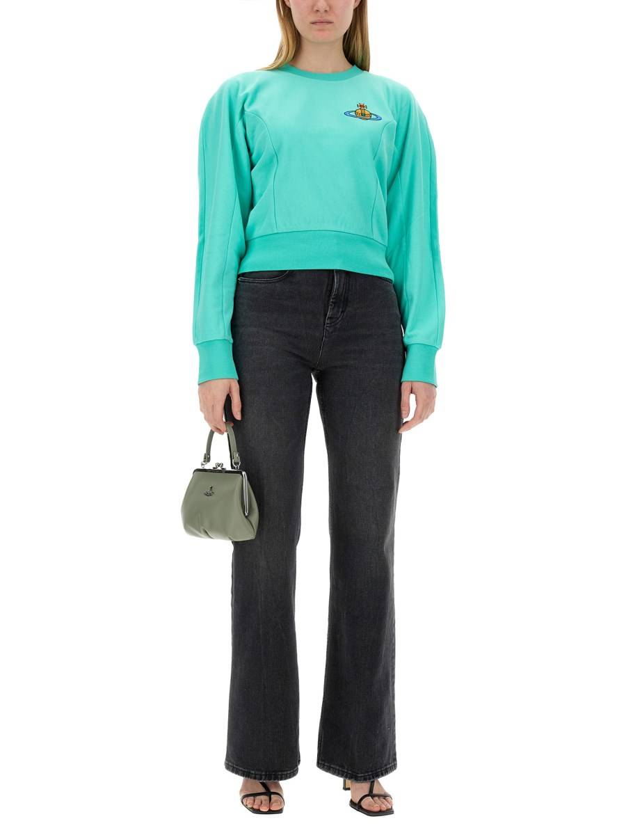 VIVIENNE WESTWOOD FELPA CYNTHIA IN JERSEY DI COTONE