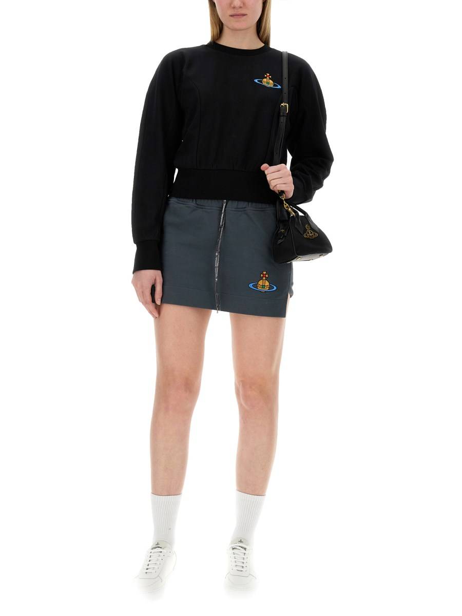 VIVIENNE WESTWOOD FELPA "CYNTHIA" IN JERSEY DI COTONE