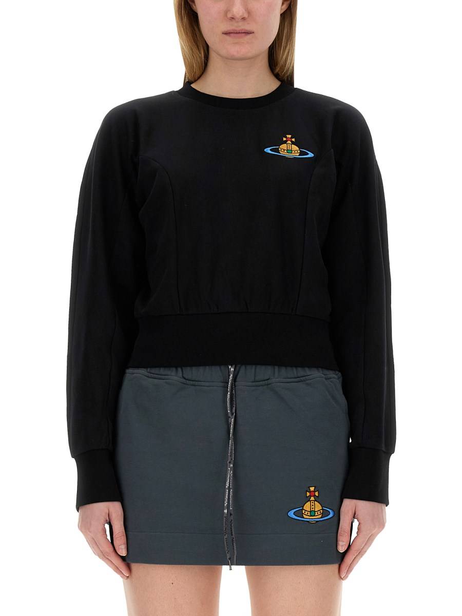 VIVIENNE WESTWOOD FELPA "CYNTHIA" IN JERSEY DI COTONE