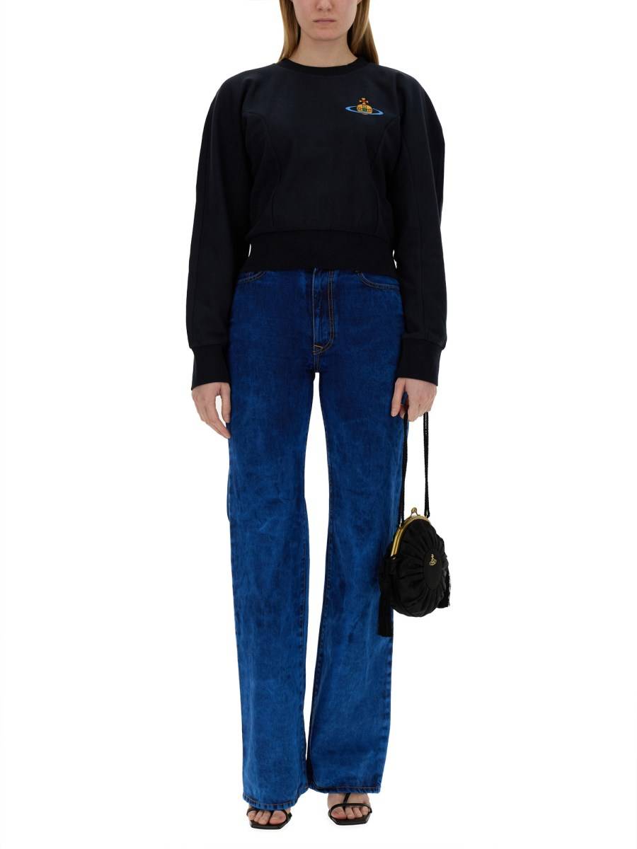 VIVIENNE WESTWOOD FELPA "CYNTHIA" IN JERSEY DI COTONE