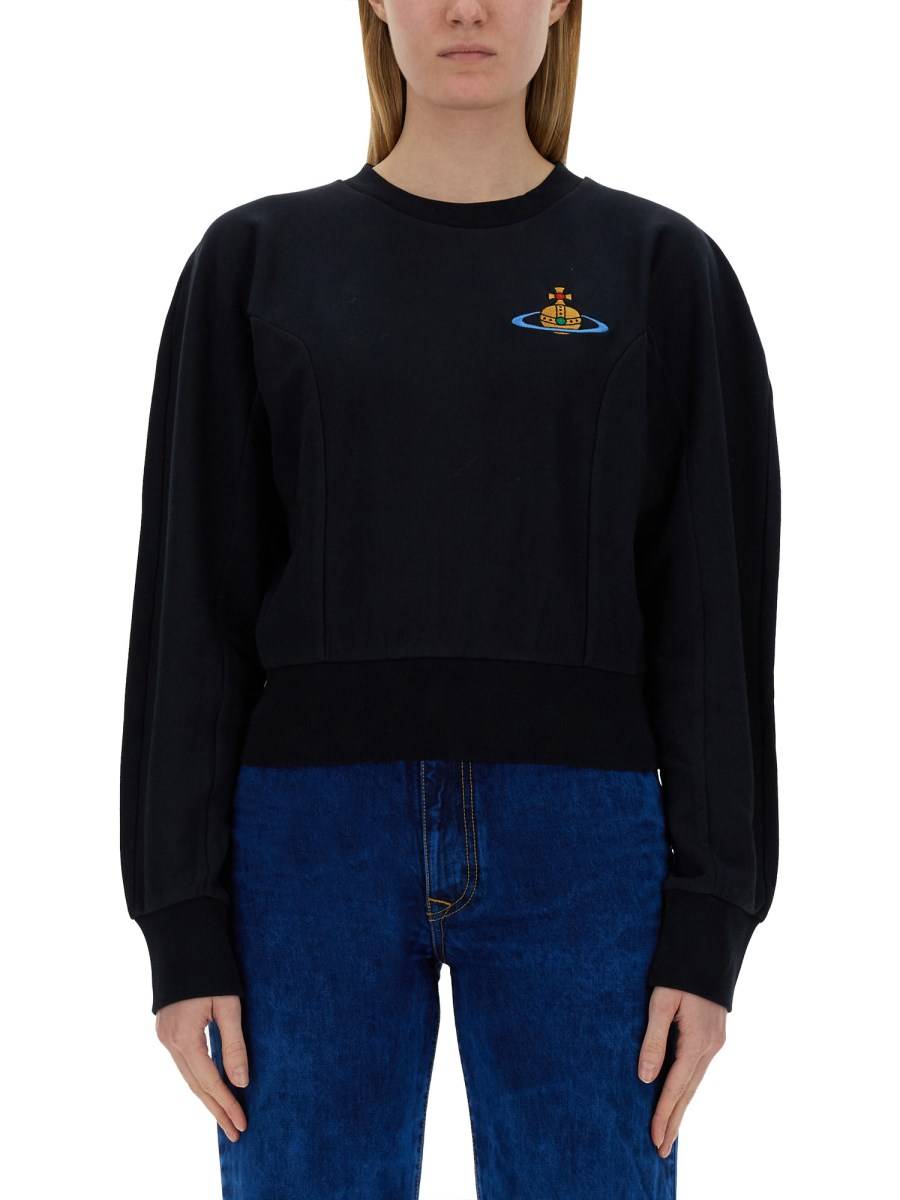 VIVIENNE WESTWOOD FELPA "CYNTHIA" IN JERSEY DI COTONE