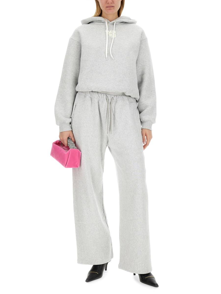 ALEXANDERWANG.T FELPA ESSENTIAL IN SPUGNA CON LOGO PUFF