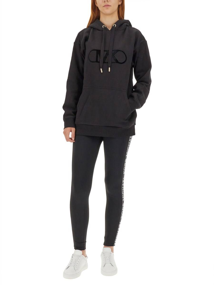 MICHAEL BY MICHAEL KORS FELPA IN COTONE CON LOGO FLOCCATO