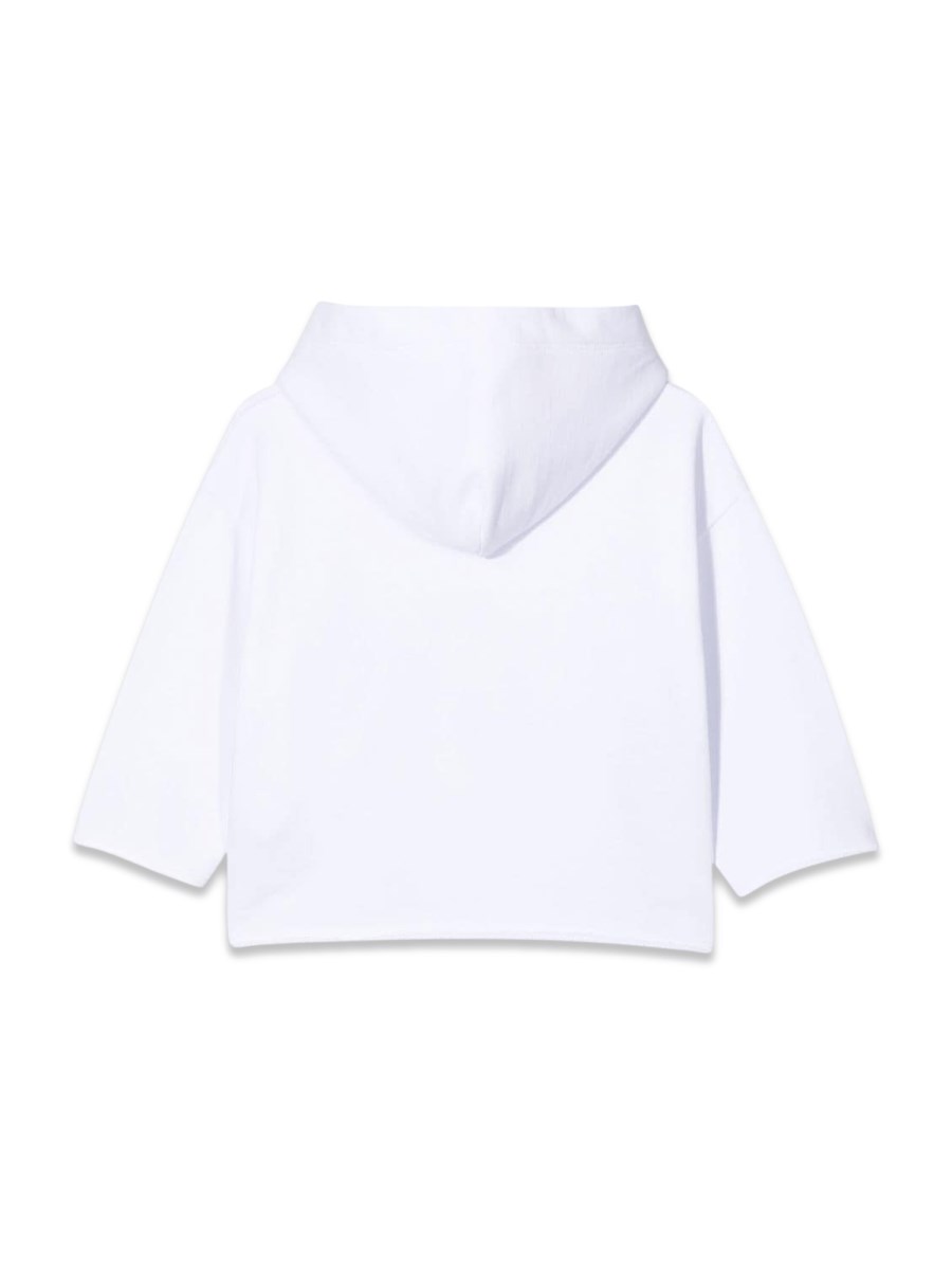MM6 MAISON MARGIELA FELPA LOGO E COLLO AMPIO IN PIEDI