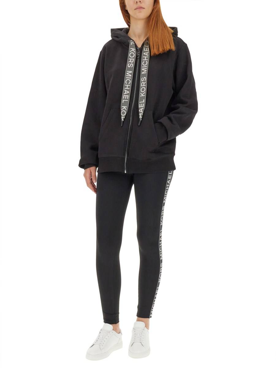 MICHAEL BY MICHAEL KORS FELPA OVERSIZE FIT IN COTONE