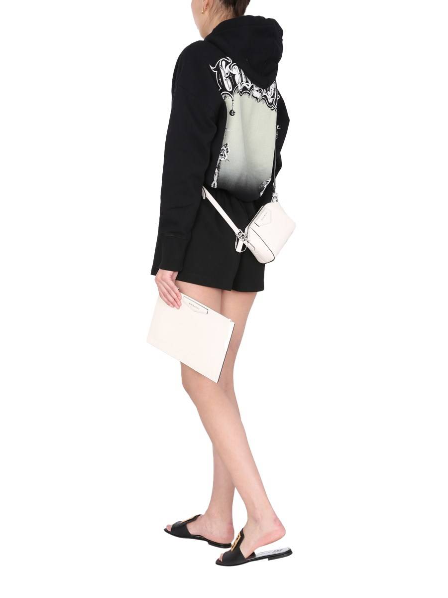 GIVENCHY FELPA OVERSIZE FIT IN COTONE CON STAMPA LOGO