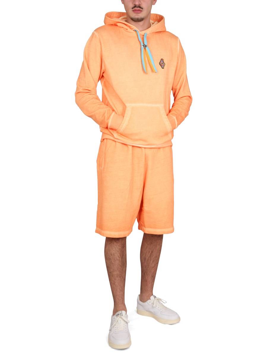 MARCELO BURLON COUNTY OF MILAN FELPA SUNSET CROSS REGULAR IN COTONE