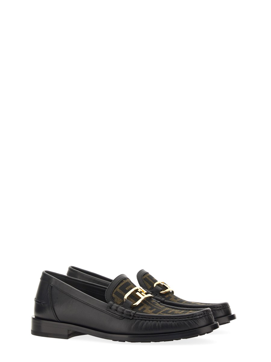 FENDI MOCASSINO FENDI O'LOCK IN PELLE