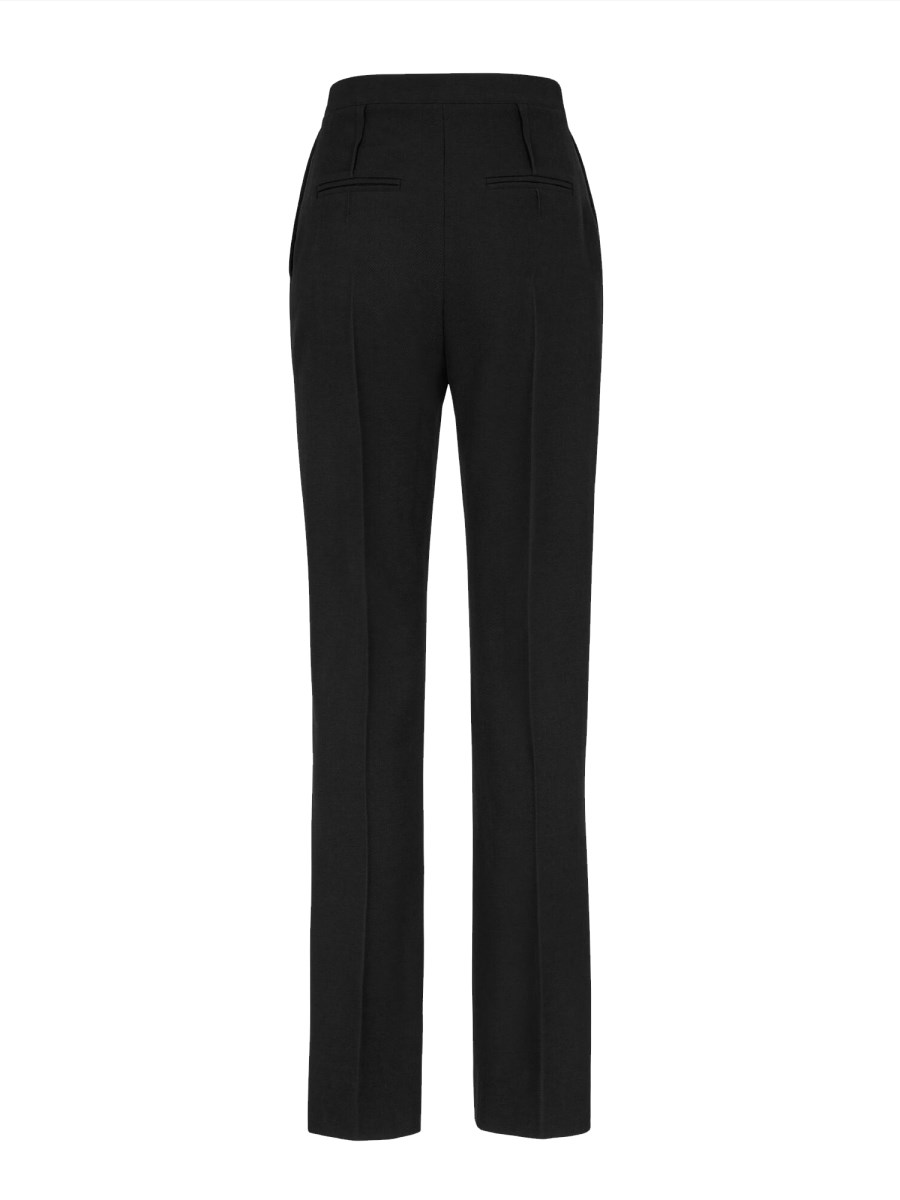 FENDI PANTALONE IN LANA GRAIN DE POUDRE