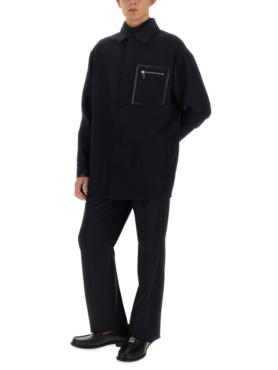 FENDI PANTALONE IN LANA