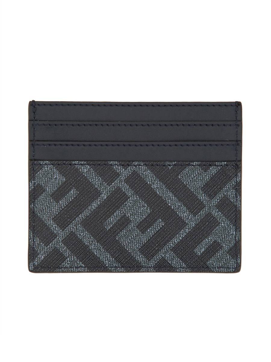 FENDI PORTACARTE FENDI DIAGONAL IN PELLE