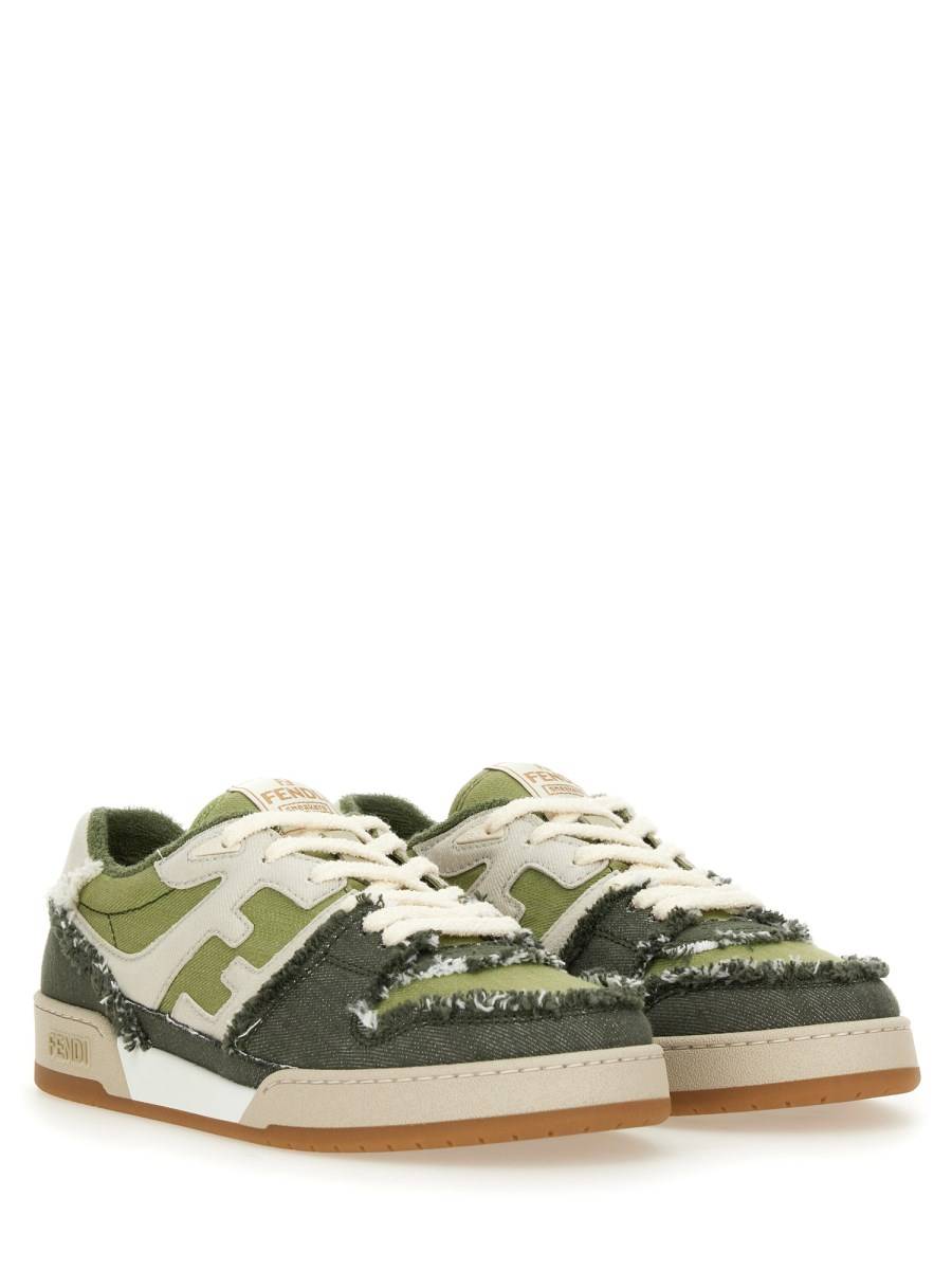 FENDI SNEAKER LOW TOP FENDI MATCH IN DENIM