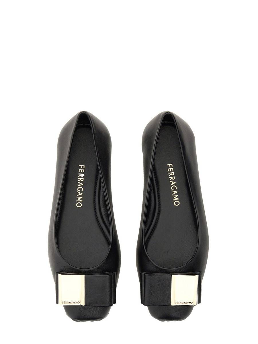FERRAGAMO BALLERINA CON DOPPIO FIOCCO
