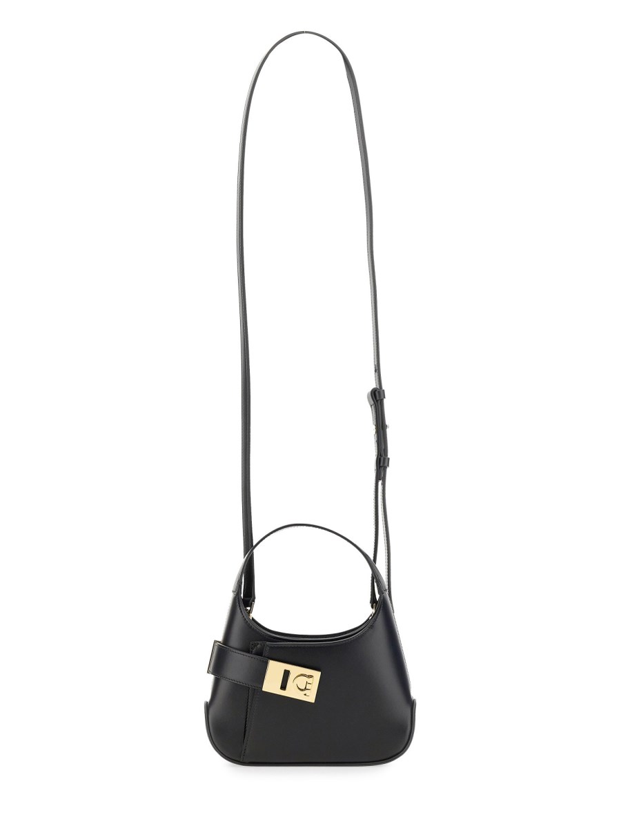 FERRAGAMO MINI BAG HOBO IN PELLE
