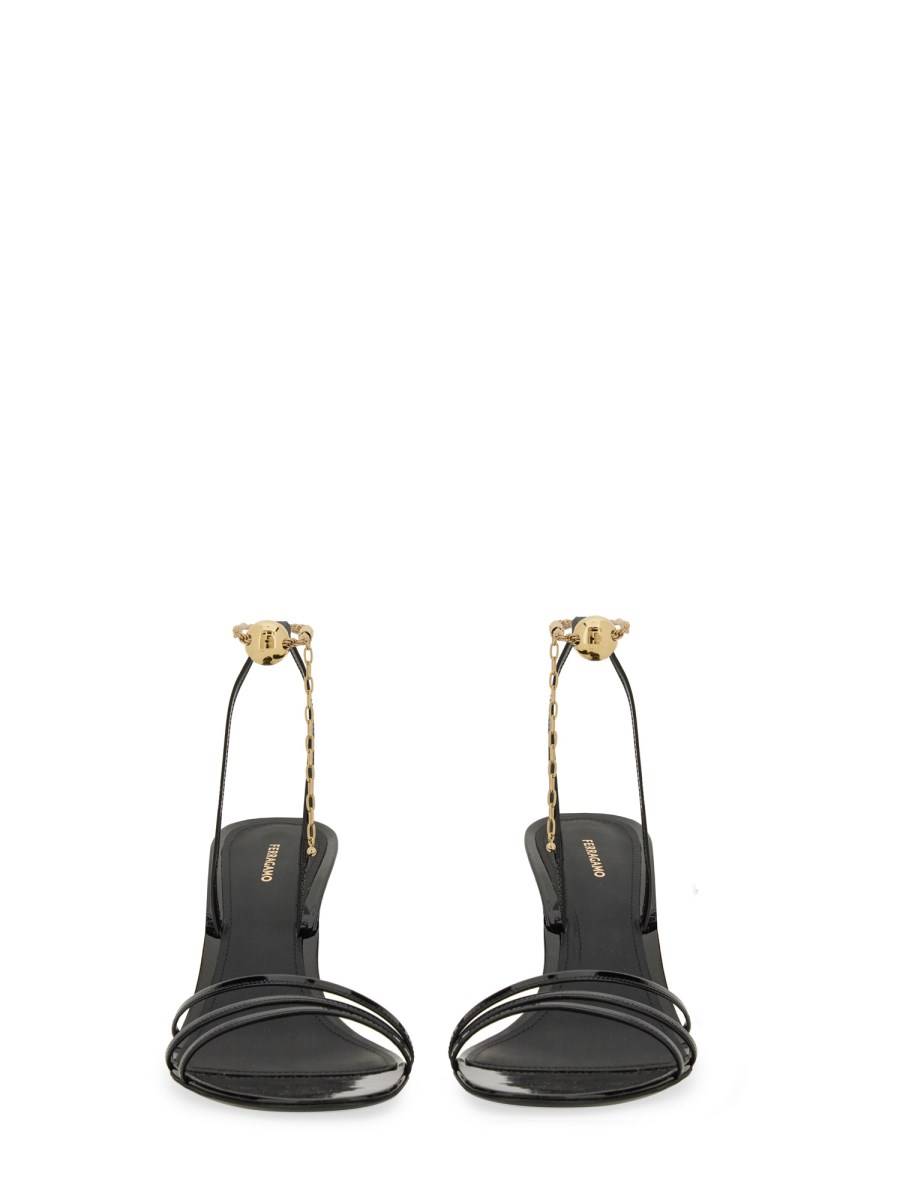 FERRAGAMO SANDALO CON CATENA