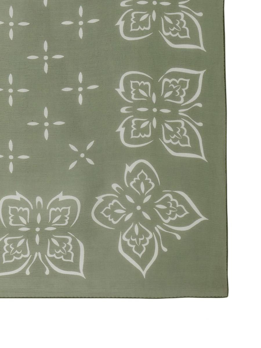 NEEDLES FOULARD IN CRÊPE DI SETA CON STAMPA FARFALLE