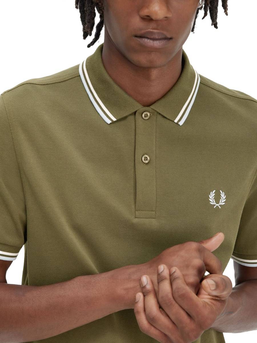 FRED PERRY POLO CON LOGO IN COTONE