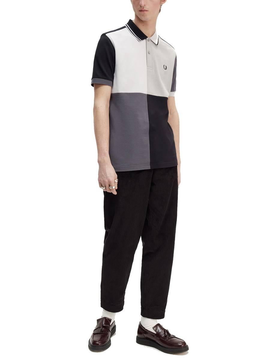 FRED PERRY X BEAMS POLO IN COTONE CON LOGO