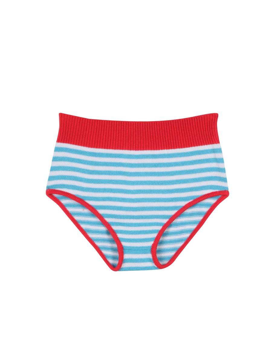 GALLO 1927 SLIP BIKINI IN MISTO COTONE A RIGHE