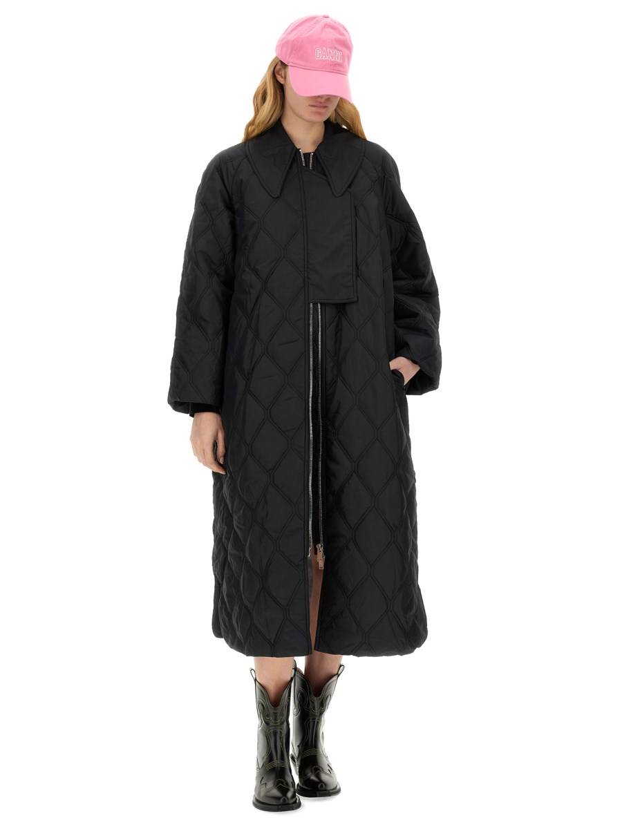 GANNI CAPPOTTO TRAPUNTATO IN RIPSTOP