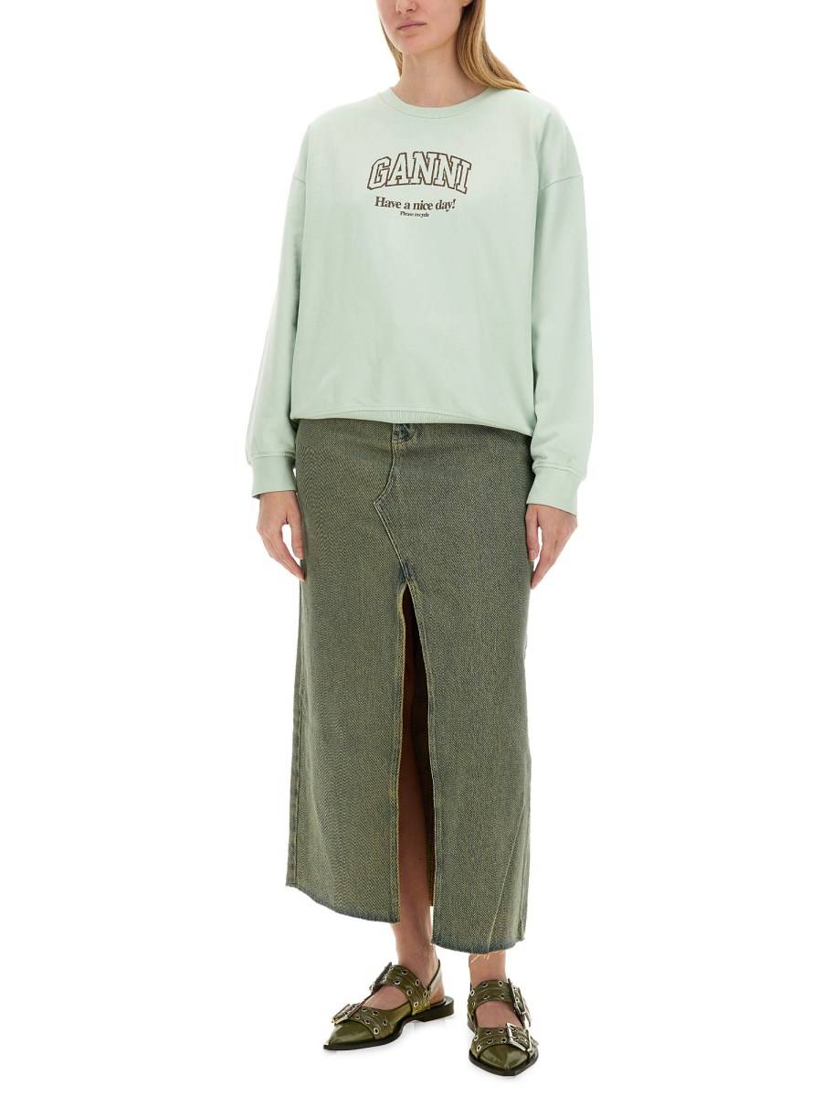 GANNI FELPA OVERSIZE