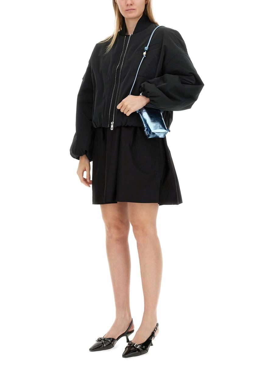 GANNI GIACCA BOMBER IN NYLON