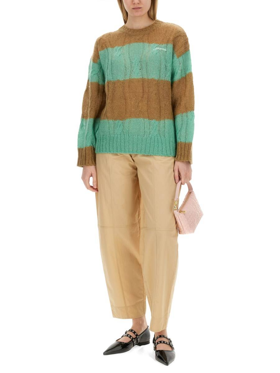 GANNI MAGLIONE A TRECCE IN MOHAIR