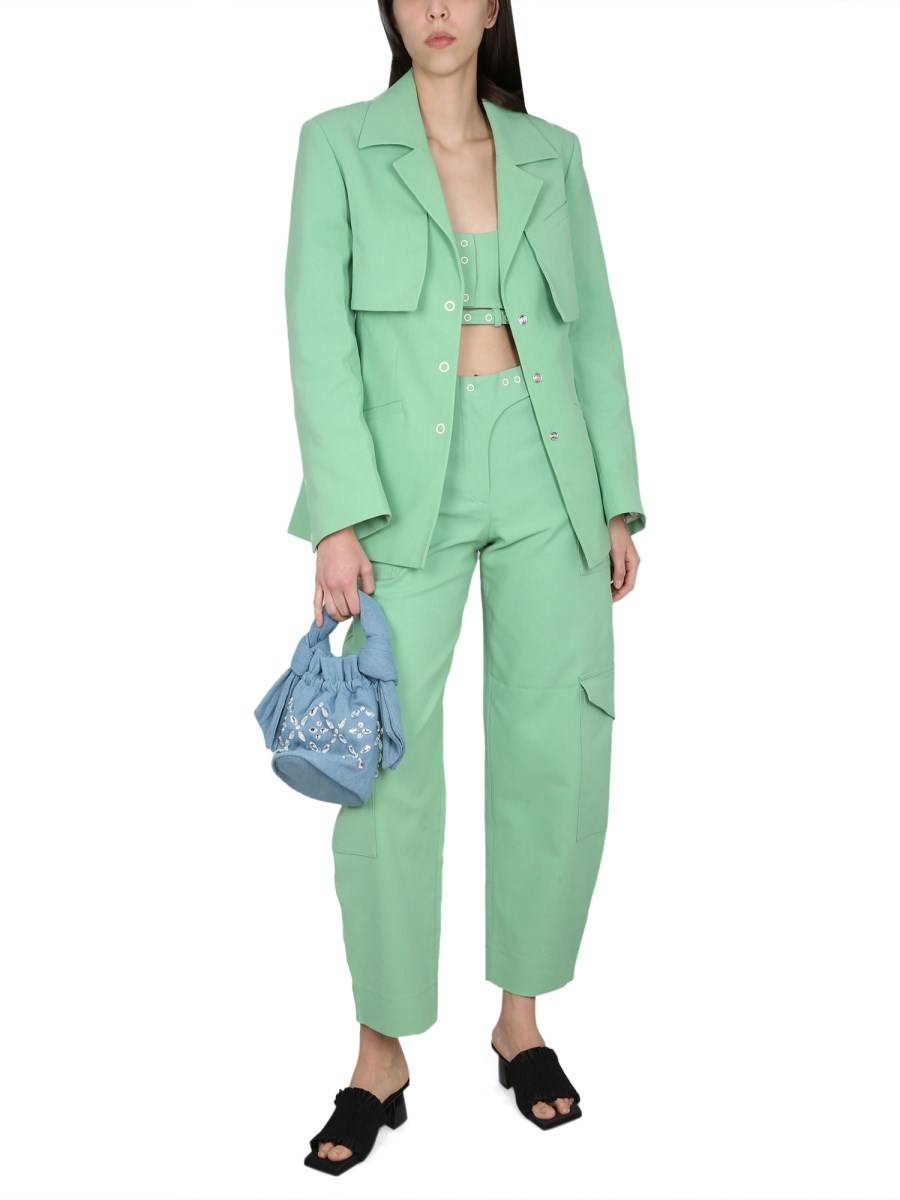 GANNI PANTALONE IN COTONE