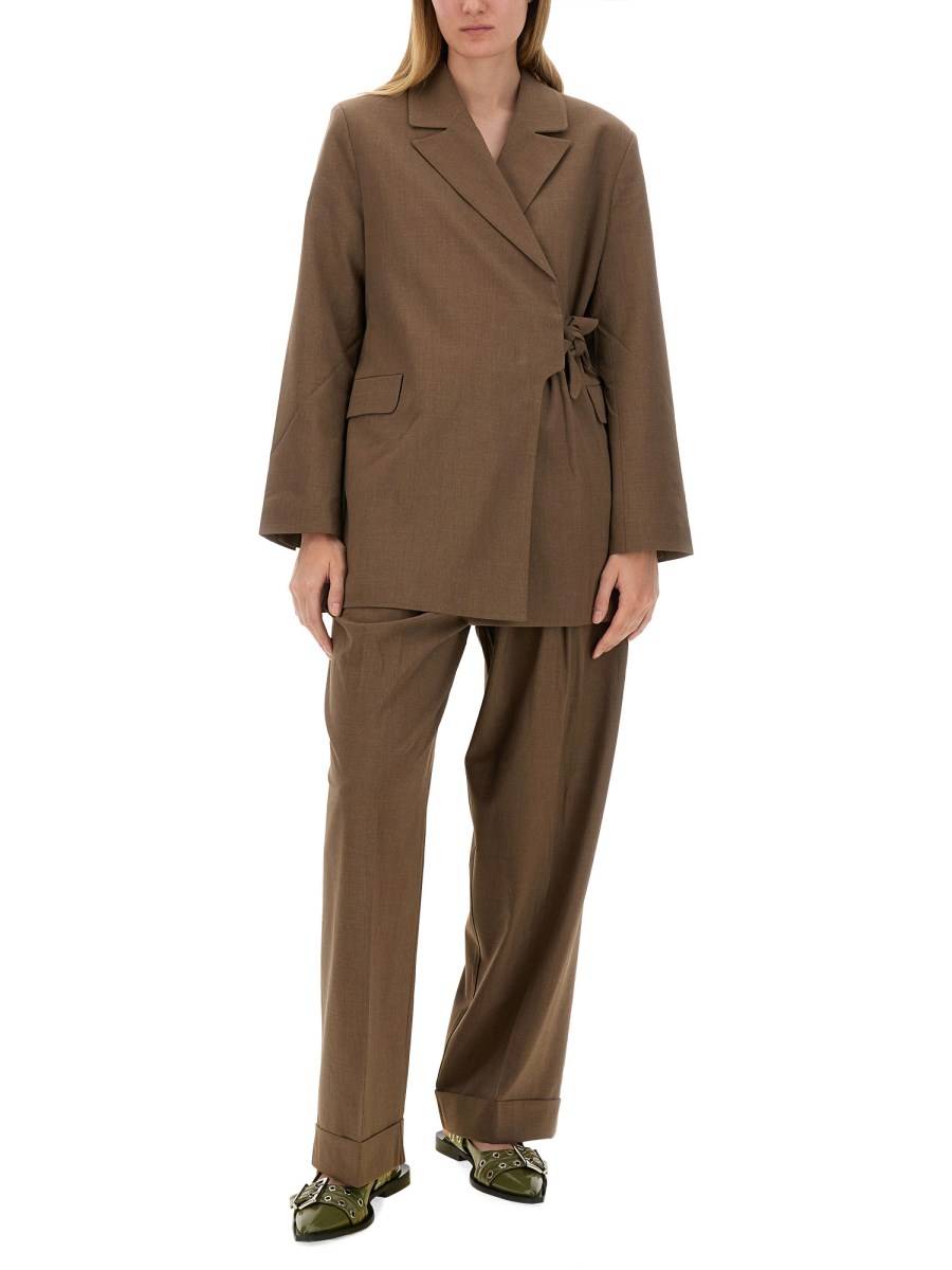 GANNI PANTALONE LOOSE FIT
