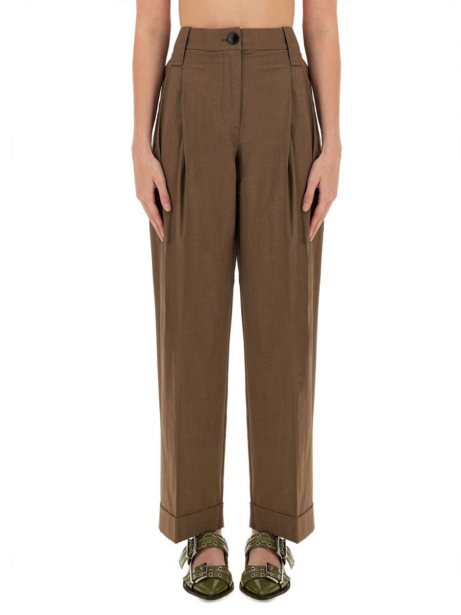 GANNI PANTALONE LOOSE FIT