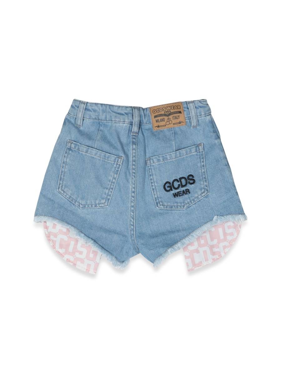 GCDS SHORTS DENIM INSERTI