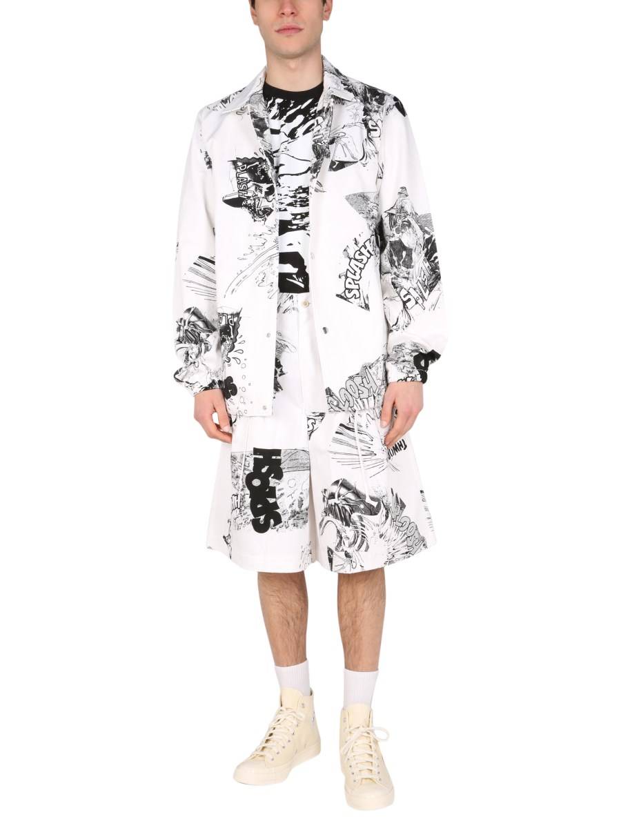 COMME DES GARCONS SHIRT GIACCA CAMICIA COMME DE GARCONS X CHRISTIAN MARCLAY IN COTONE