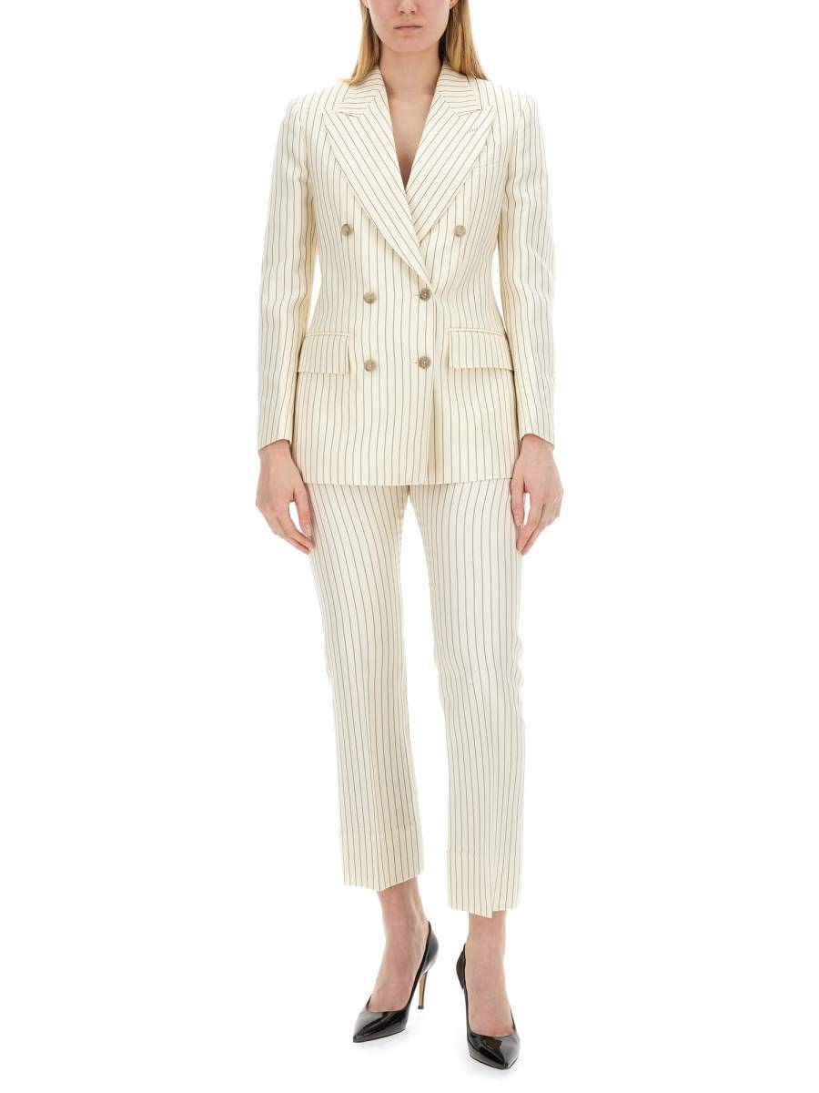 TOM FORD GIACCA DOPPIOPETTO "WALLIS" IN MISTO LANA E SETA