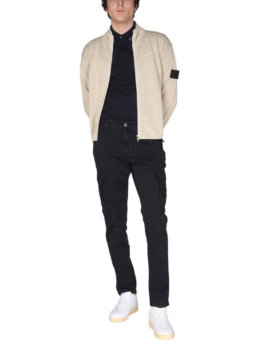 STONE ISLAND SHADOW PROJECT GIACCA IN MAGLIA DI MISTO CANAPA CON INTERNO JACQUARD