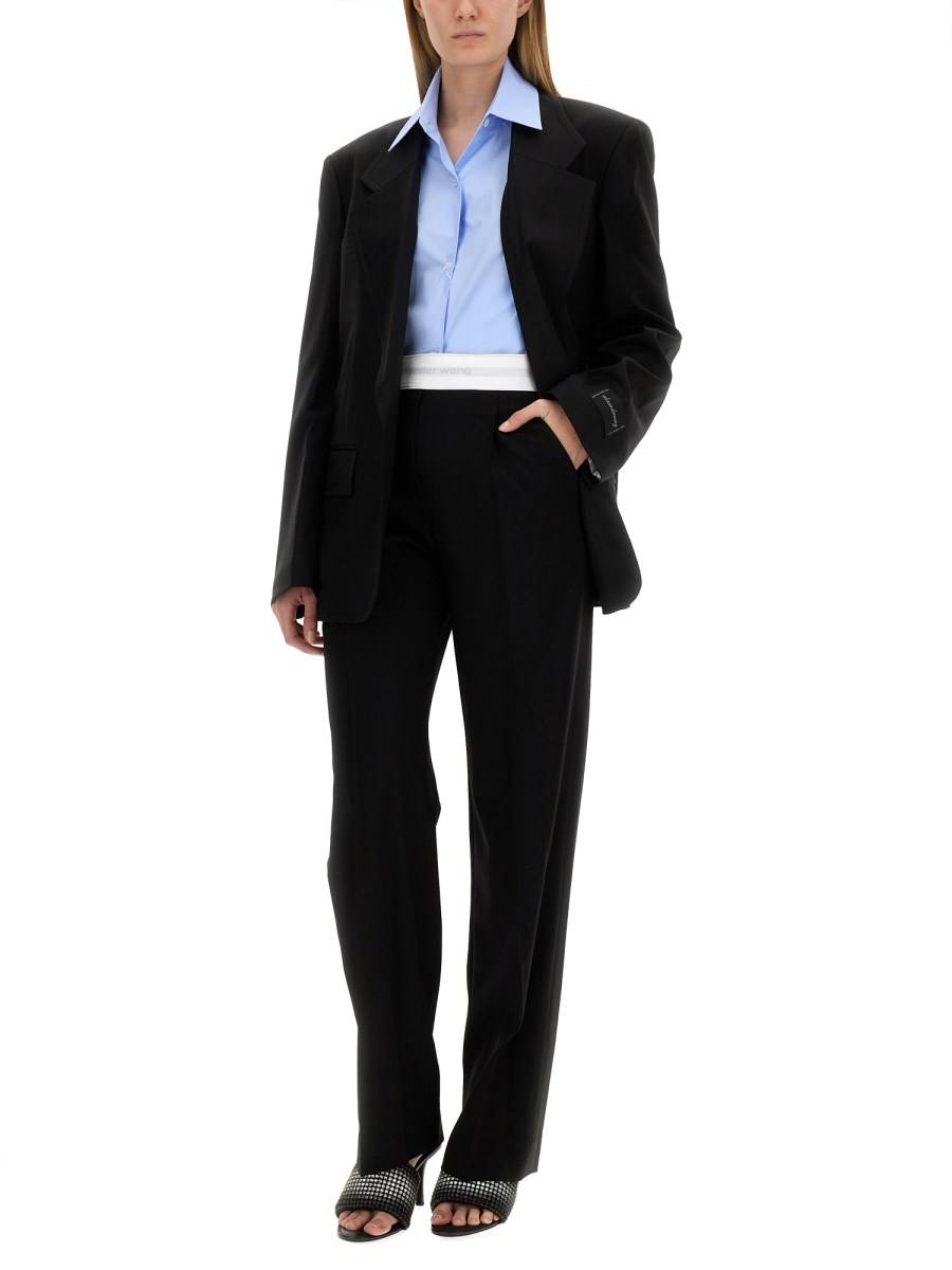 ALEXANDER WANG GIACCA OVERSIZE CON CAMICIA INTEGRATA