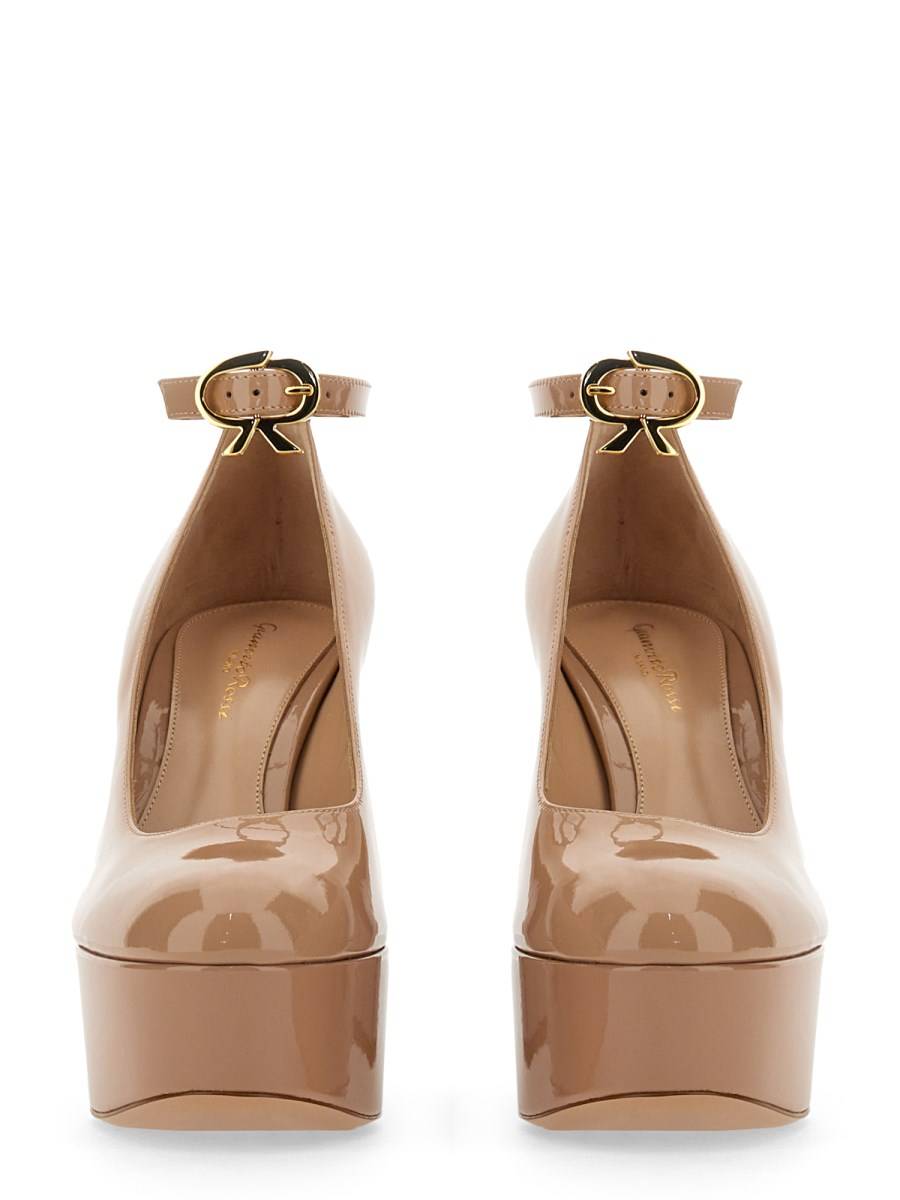 GIANVITO ROSSI PUMP MARY JANE IN PELLE