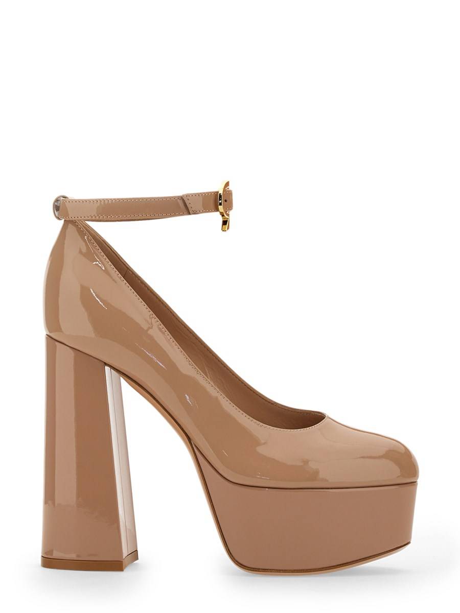 GIANVITO ROSSI PUMP MARY JANE IN PELLE